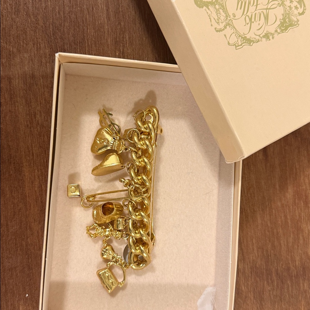 Kirk’s Folly Million Dollar Baby Barette with Charms Vintage